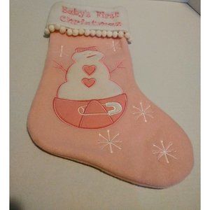 Christmas stocking baby's first